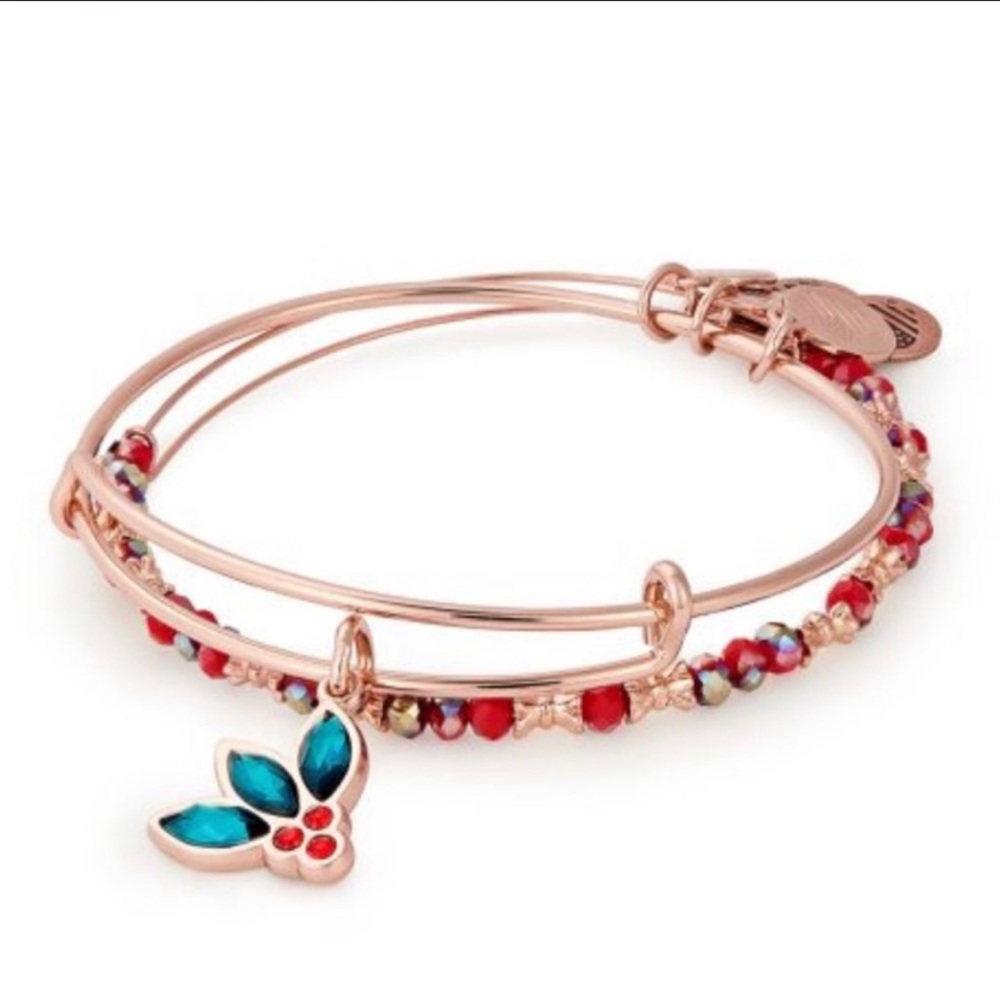 NWT Alex and Ani Deck the halls bracelet
